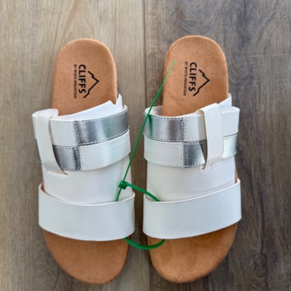 NEW Cliffs White Sandals Women 6.5M